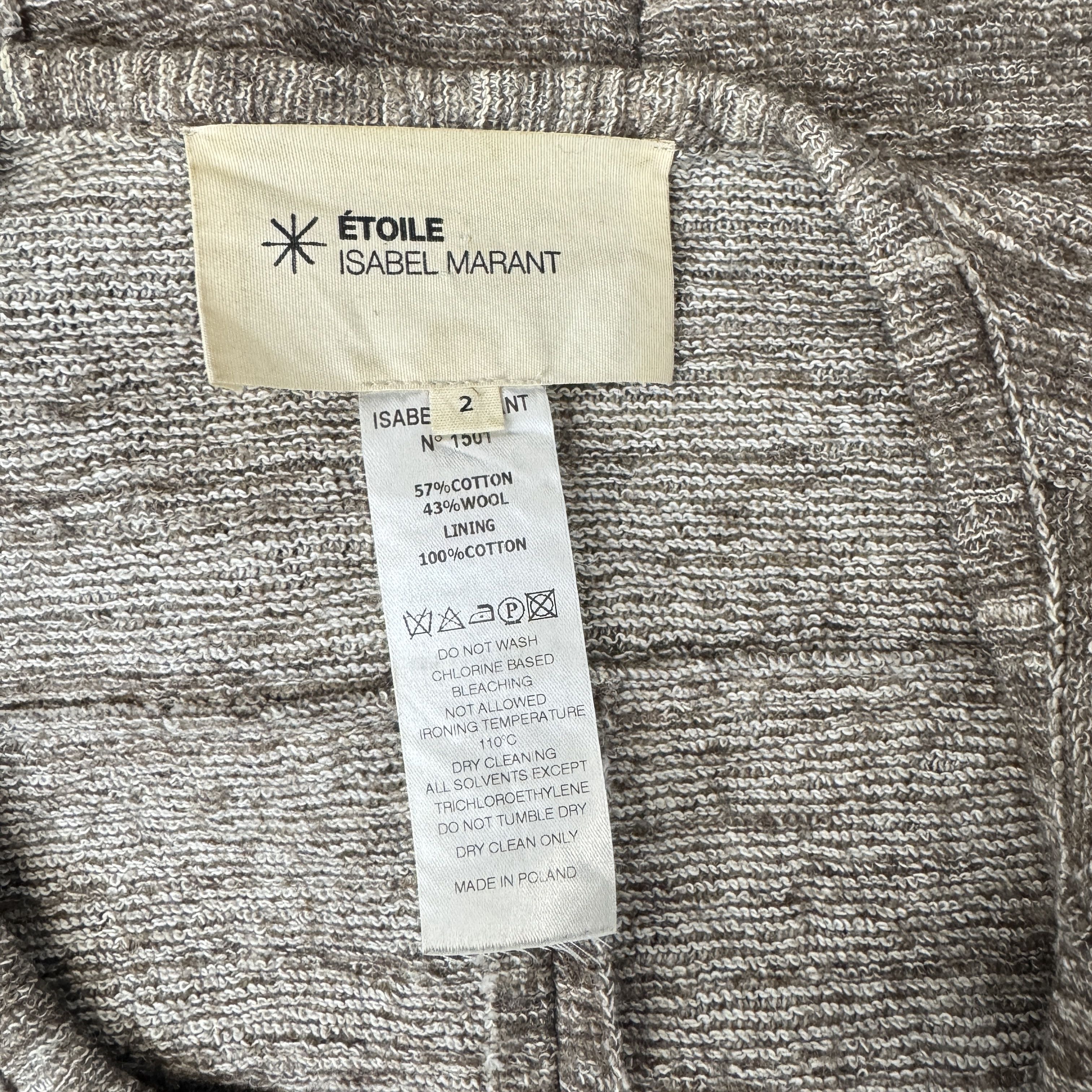 Isabel Marant Etoile Isabel Marant Etoile -Wool Blend Button Front Jacket Size M / US 6-8 / IT 42-44 - 3 Thumbnail
