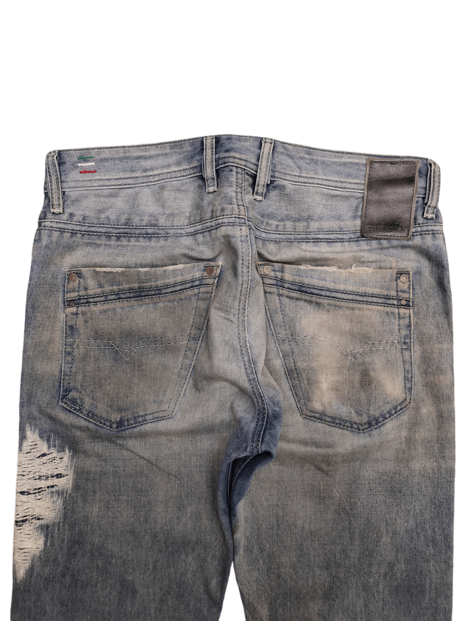 Diesel Vintage Y2k Diesel Krayver Slim Distress Rusty Denim Jeans Size US 30 / EU 46 - 12 Thumbnail