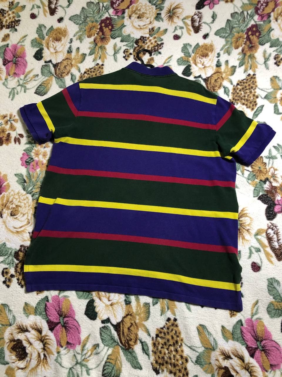 Polo Ralph Lauren Polo Ralph Lauren Scribble Striped Short Sleeve Polo Shirt Size US XXL / EU 58 / 5 - 15 Thumbnail