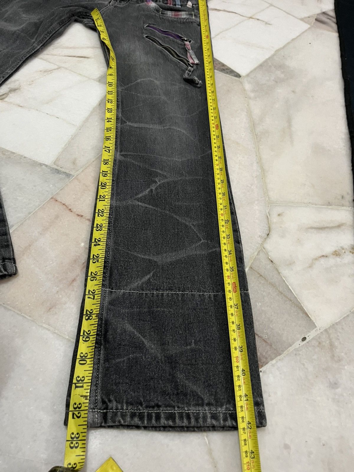 Japanese Brand Doublefocus Doublewaist Jeans Size US 31 - 15 Thumbnail