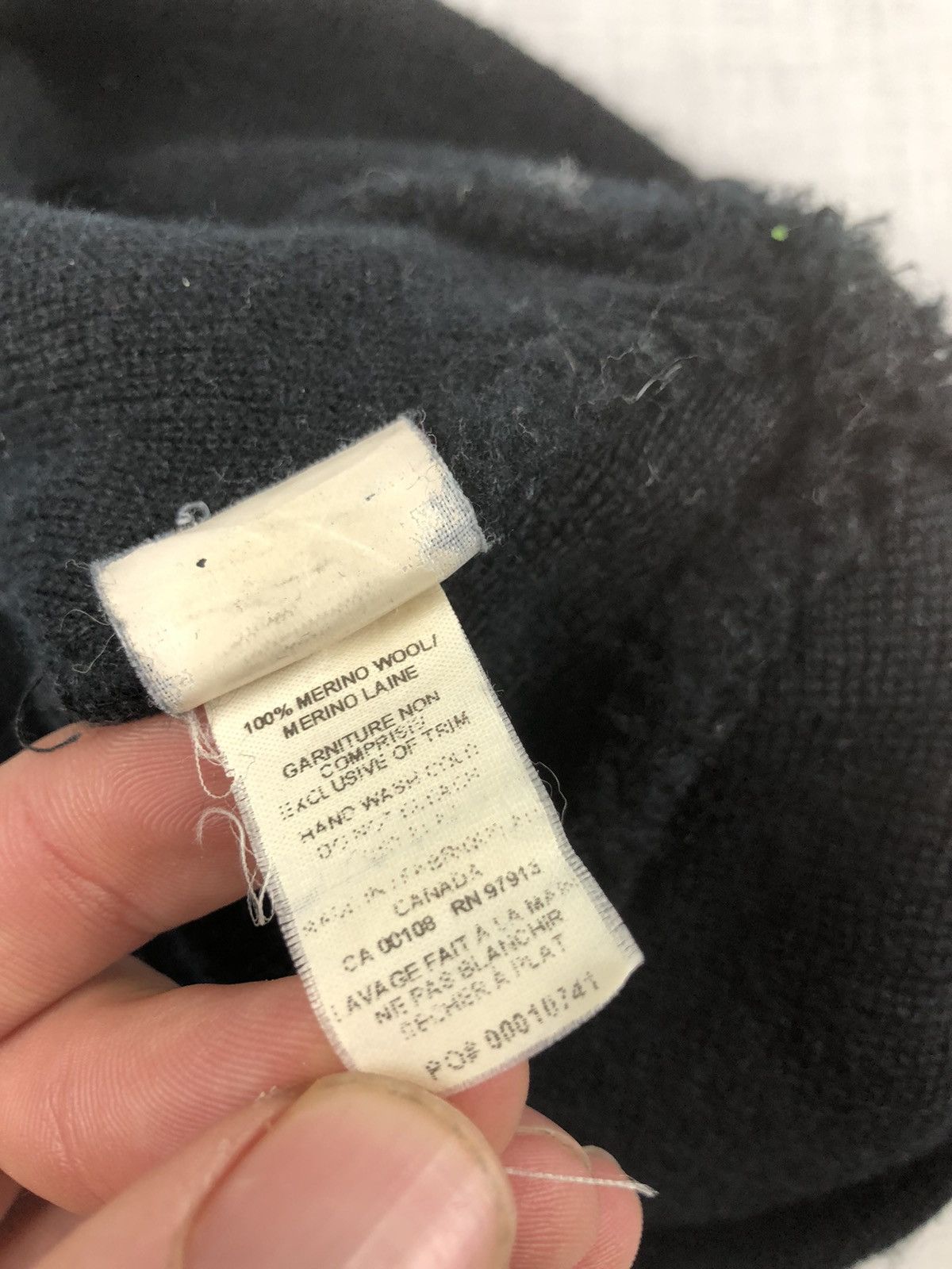 Canada Goose Canada Goose Beanie Hat black/Grey Logo Size ONE SIZE - 3 Thumbnail