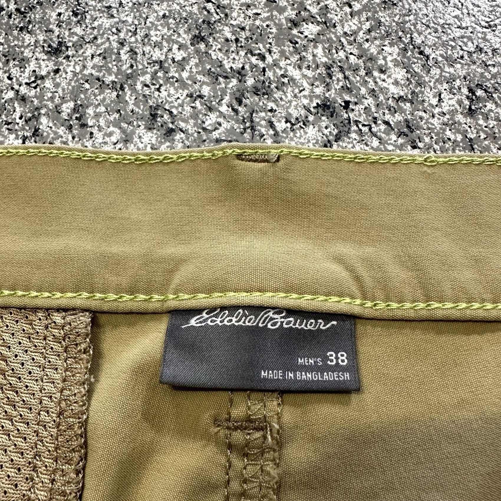 Eddie Bauer Eddie Bauer Shorts Mens 38 Outdoor Chino Nylon Spandex Beige 10” Inseam Flat Front Size US 38 / EU 54 - 2 Thumbnail
