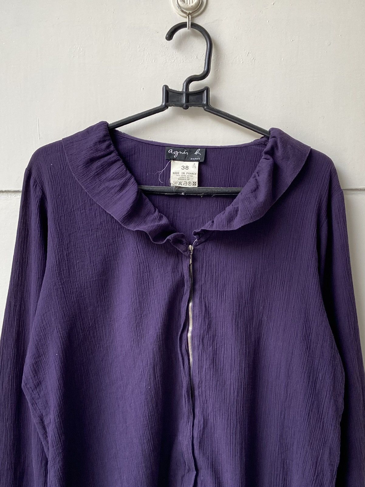 agnes b. AGNES B. Purple Blouse Size XS / US 0-2 / IT 36-38 - 2 Thumbnail