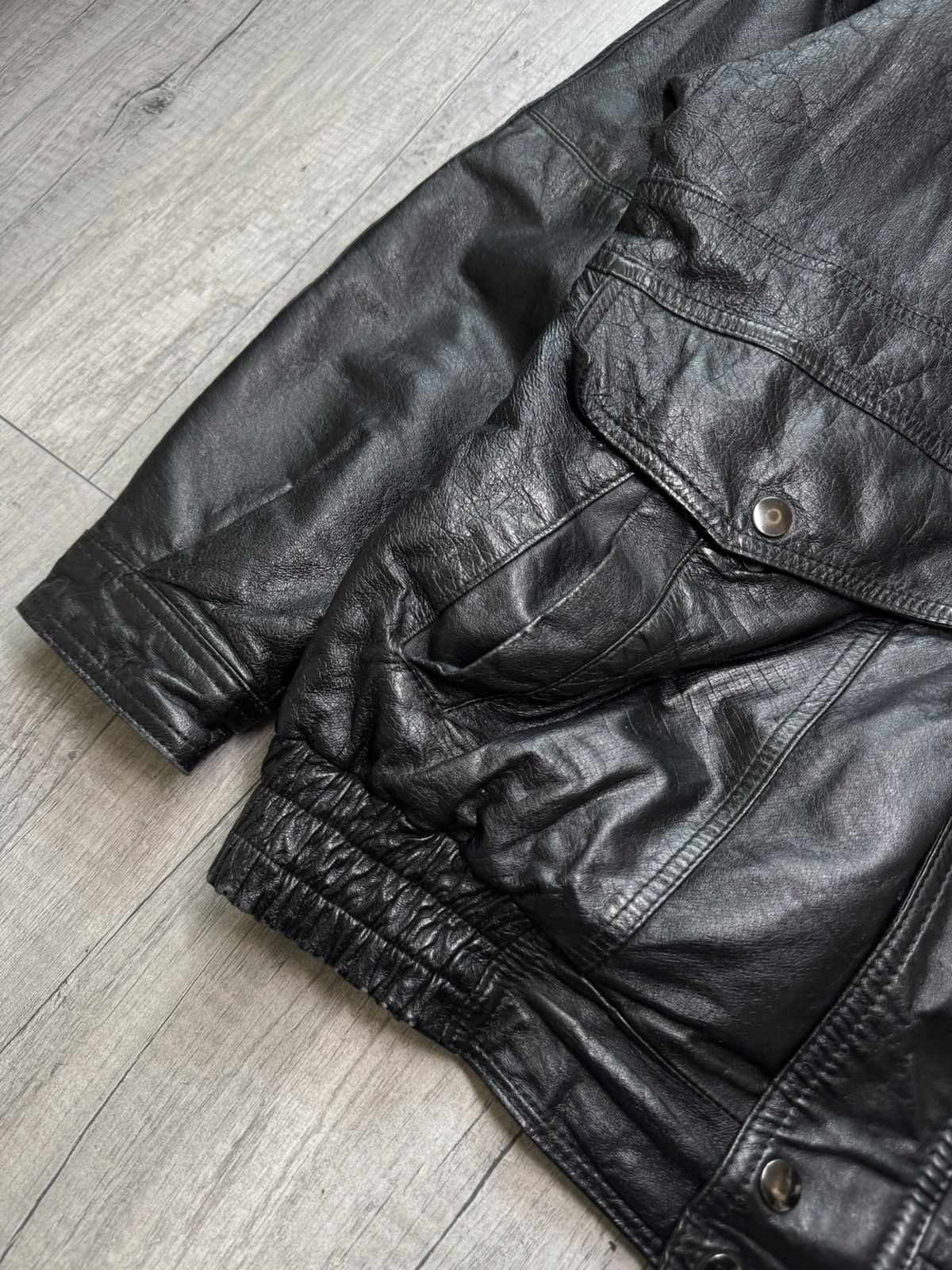 Vintage Vintage leather jacket L retro avant garde motor Size US L / EU 52-54 / 3 - 3 Thumbnail