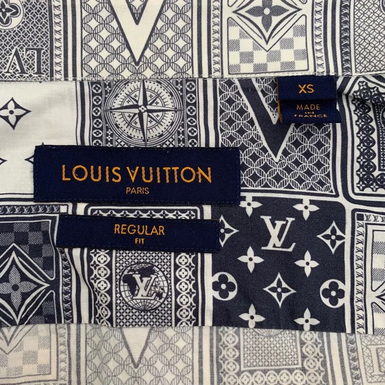 Louis Vuitton Louis Vuitton Grey Poker Full Print Cotton Lapel Long Slee Size US XS / EU 42 / 0 - 5 Thumbnail