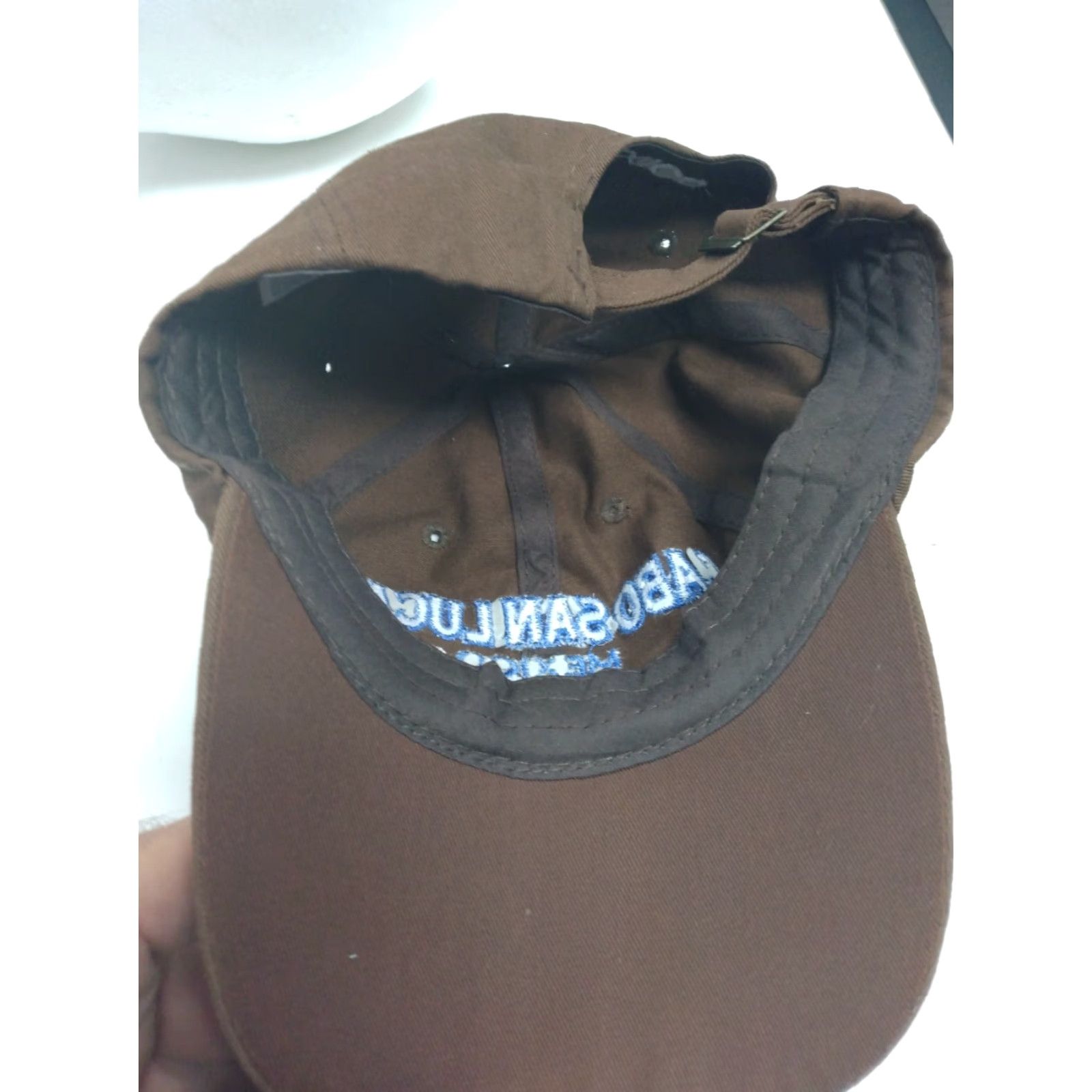 Vintage Unbranded Adjustable Hat Baseball Cap Unisex Adults Brown Cotton Canvas Embroidered Beach Cabo Mexico Fish Size ONE SIZE - 4 Thumbnail