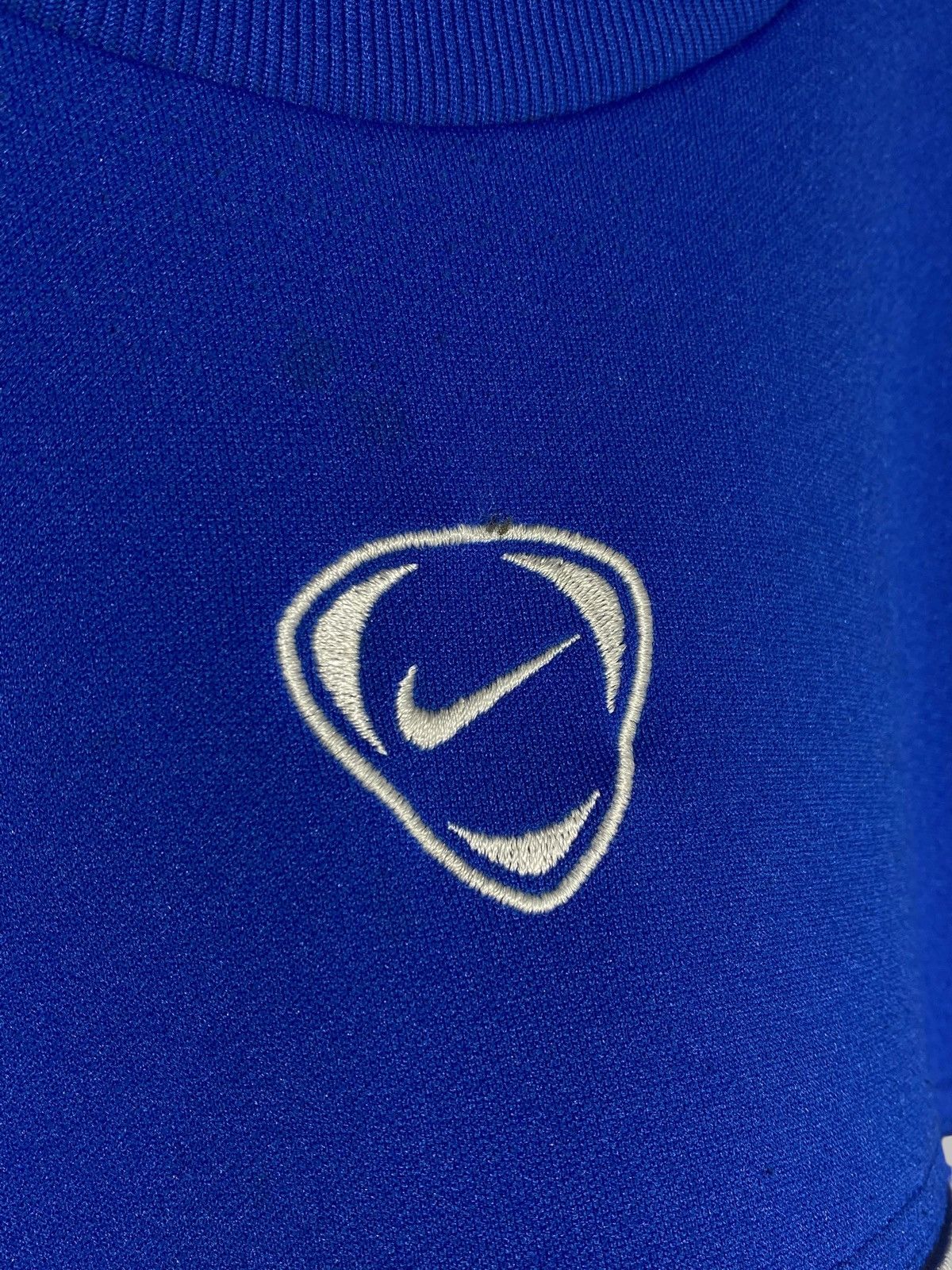 Nike 🔥 00s VINTAGE NIKE CREWNECK SWOOSH BLUE RARE Y2K SPORTS Size US L / EU 52-54 / 3 - 4 Thumbnail