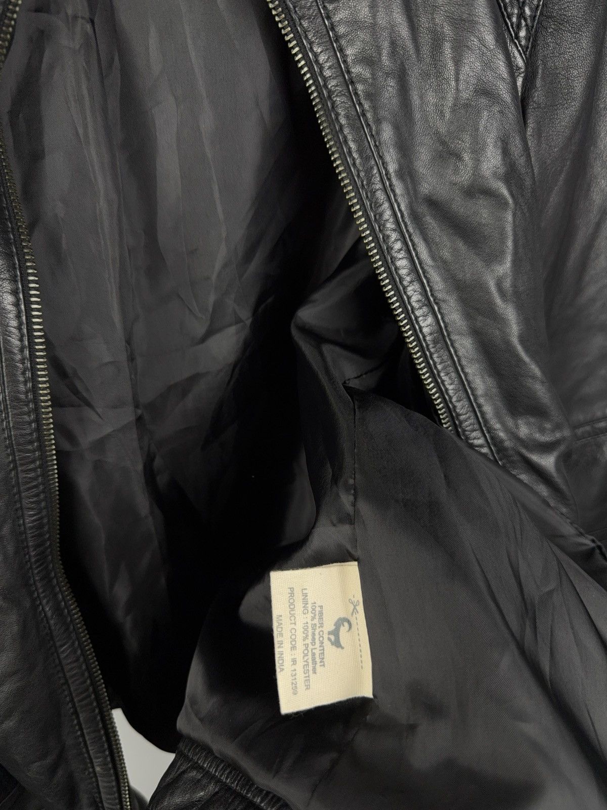 Vintage Vintage Leather Jacket Genuine Leahter bomber Moto Oldmoney Size L / US 10 / IT 46 - 10 Thumbnail