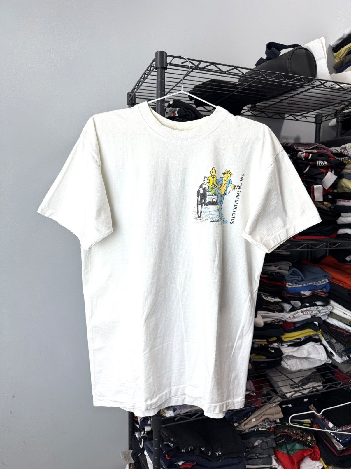 Vintage Vintage 1990’s Tin Tin China Tour T Shirt Cartoon Comics Size US L / EU 52-54 / 3 - 2 Thumbnail