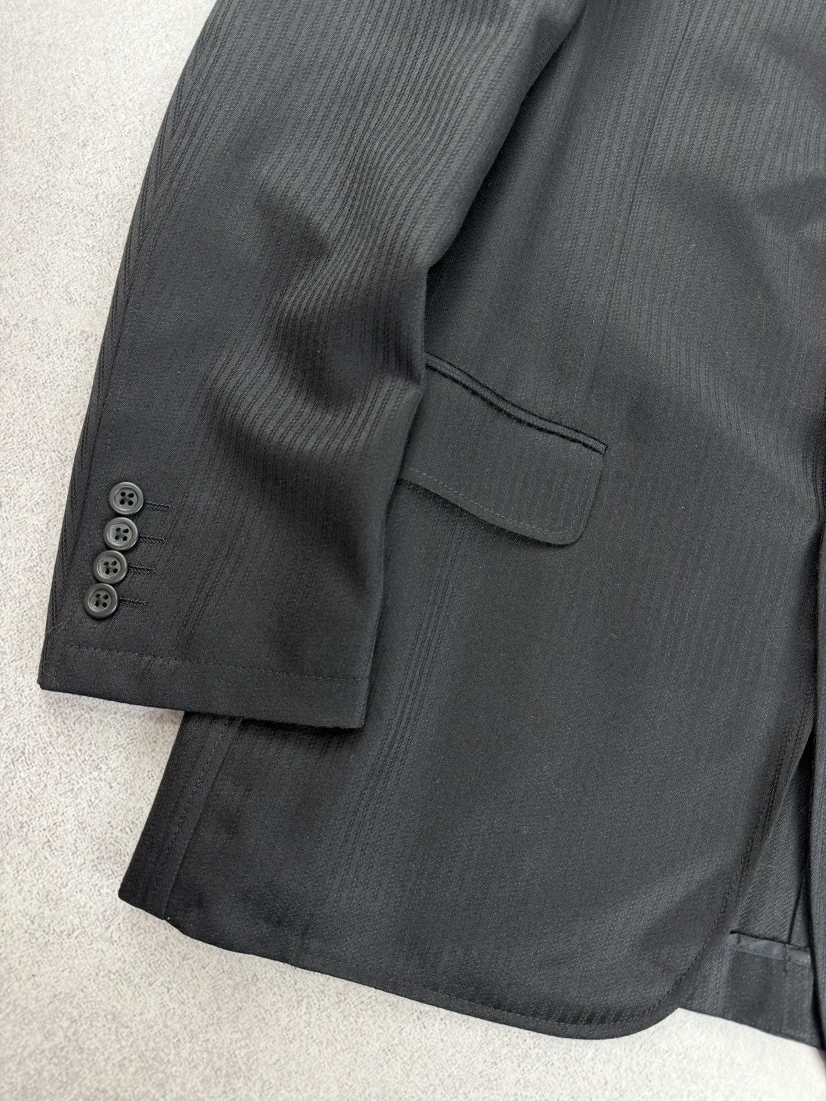Versace Versace Vintage Men’s Suit Wool Black Size 52R Size 42R - 4 Thumbnail