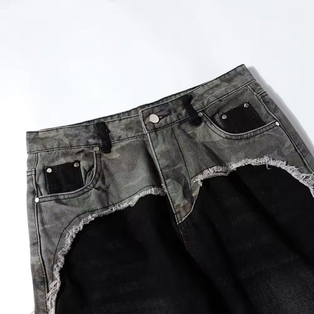 Jewelry Streetwear Patchwork Boot Cut Jeans Size US 31 - 8 Thumbnail