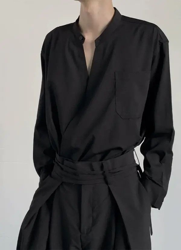 Japanese Brand Mitsuoka x Yoko Cleanfit retro fashion wrap shirt Size US M / EU 48-50 / 2 - 7 Thumbnail