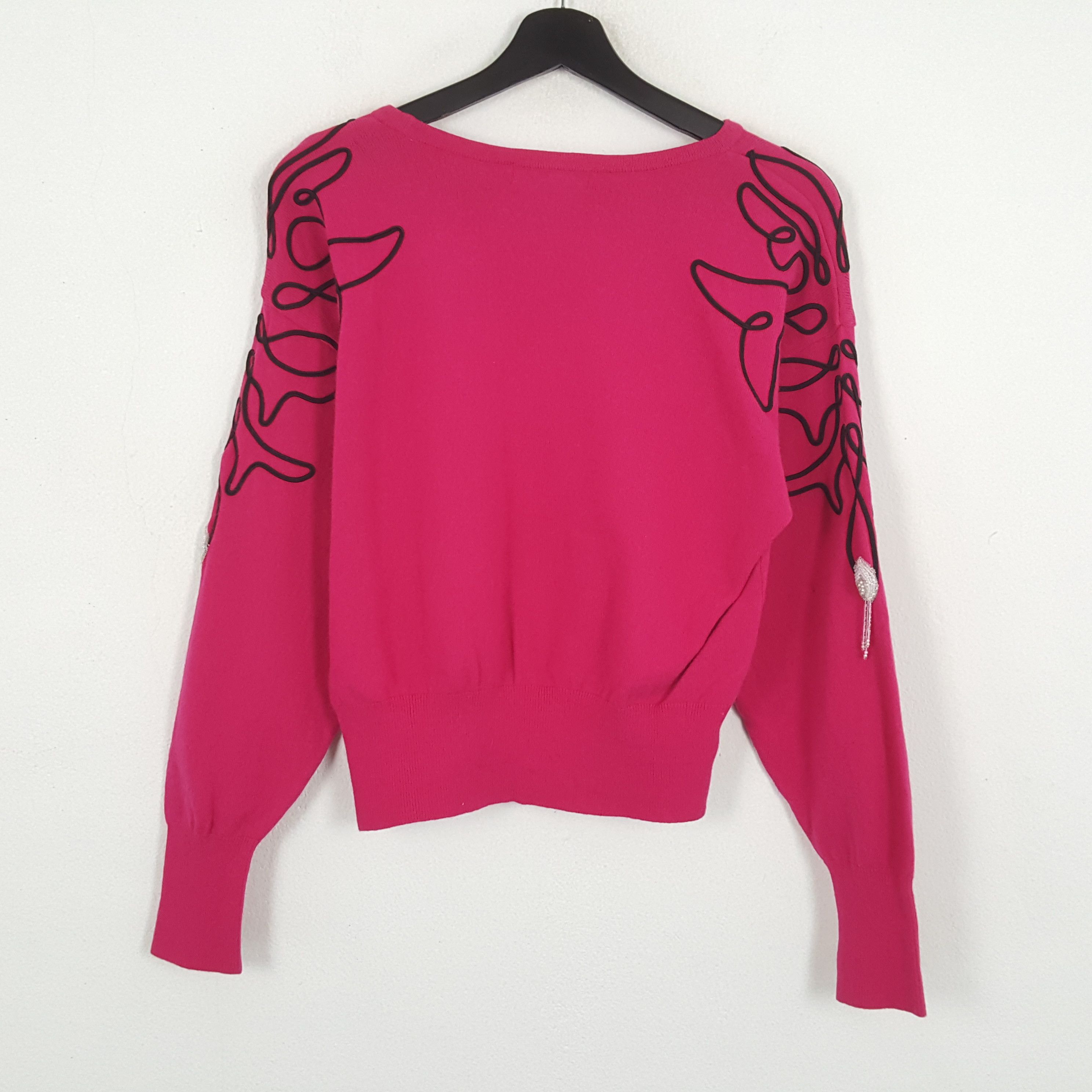 Yves Saint Laurent YVES SAINT LAURENT Rare Design Fashion Style Sweatshirt Size S / US 4 / IT 40 - 3 Thumbnail