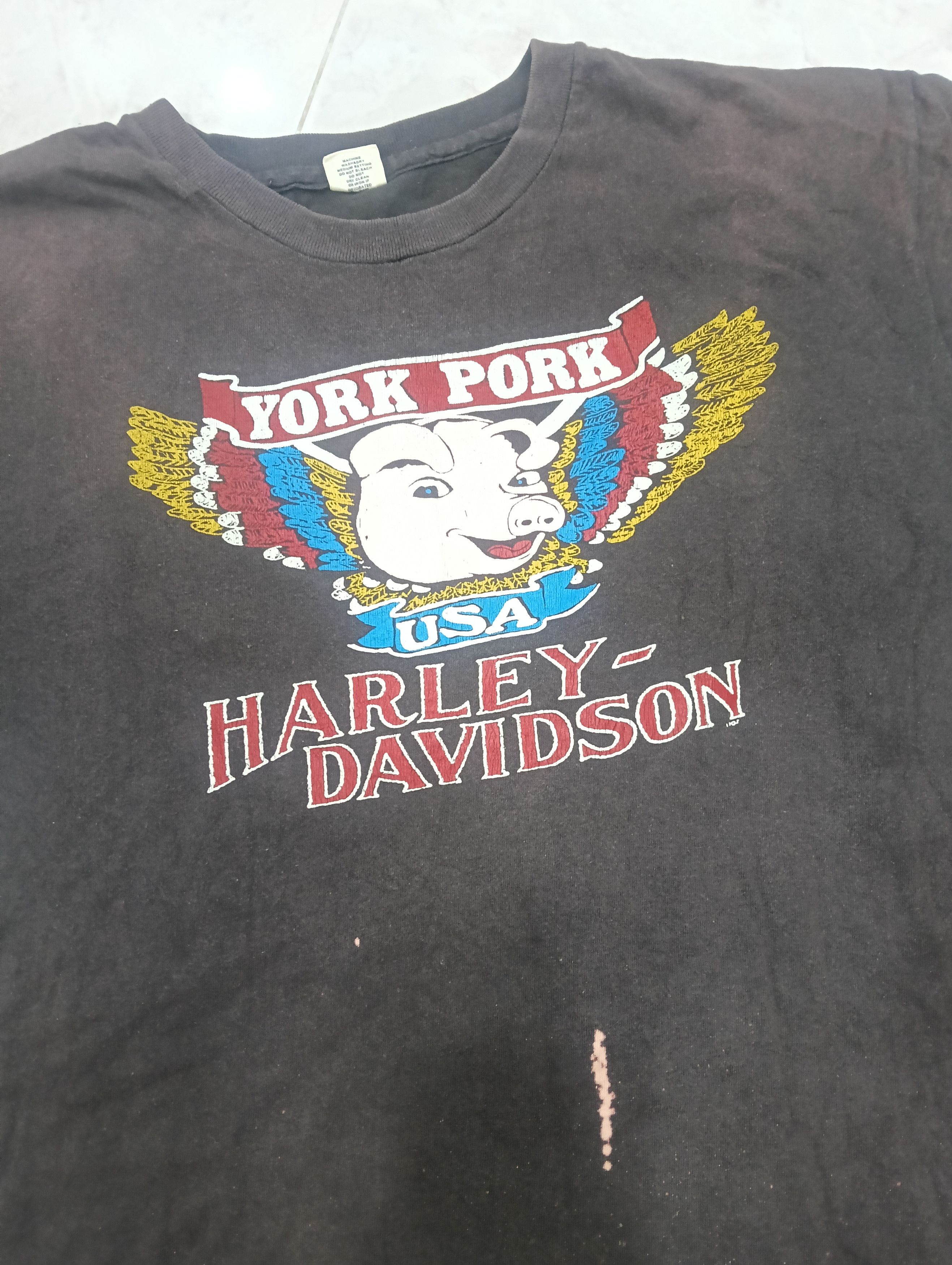 Harley Davidson Rare Harley Davidson York Pork 1980 Size US L / EU 52-54 / 3 - 4 Thumbnail