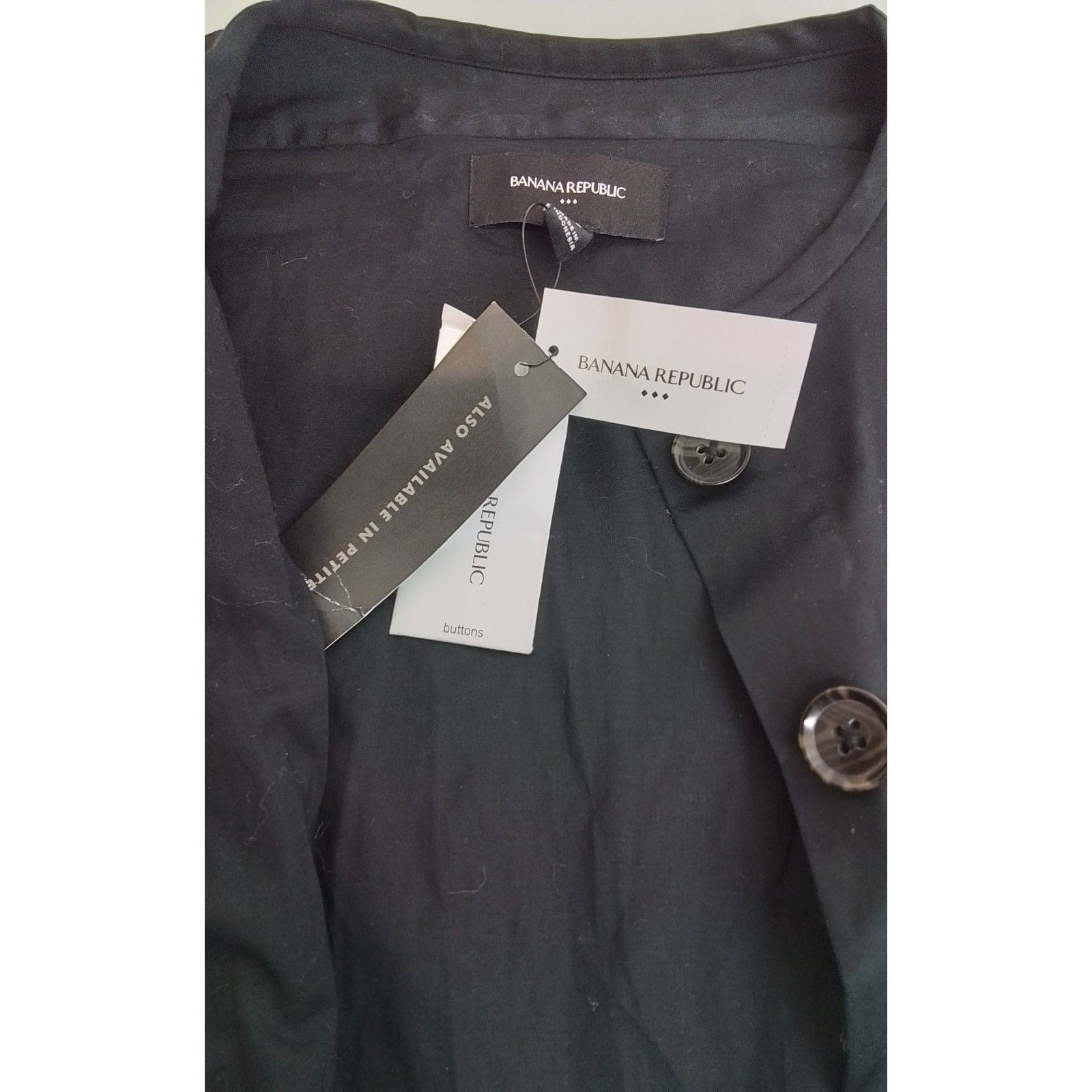 Banana Republic NWT Banana Republic Dress Women's XS Black Button-Up Size XS / US 0-2 / IT 36-38 - 10 Thumbnail
