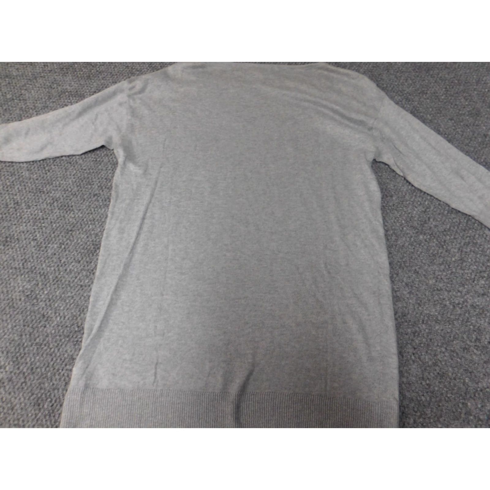 Michael Kors Michael Kors Womens Sweater M Gray Crew Neck Long Sleeve Cable-Knit Pullover Polyester Size M / US 6-8 / IT 42-44 - 7 Thumbnail