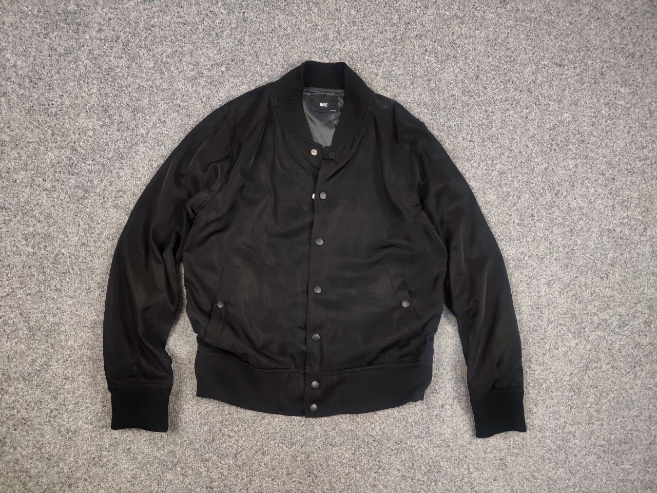 HARE Hare Japan Bomber Flight Minimalistic black Jacket Vintage Size US M / EU 48-50 / 2 - 8 Thumbnail