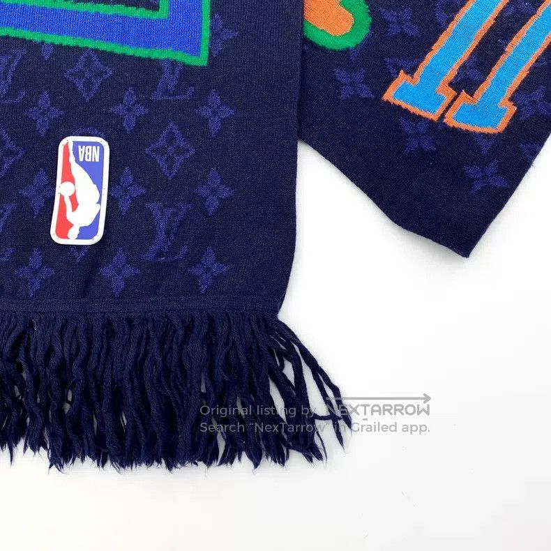 Louis Vuitton Louis Vuitton NBA co-branded dark blue logo jacquard full Size ONE SIZE - 4 Thumbnail