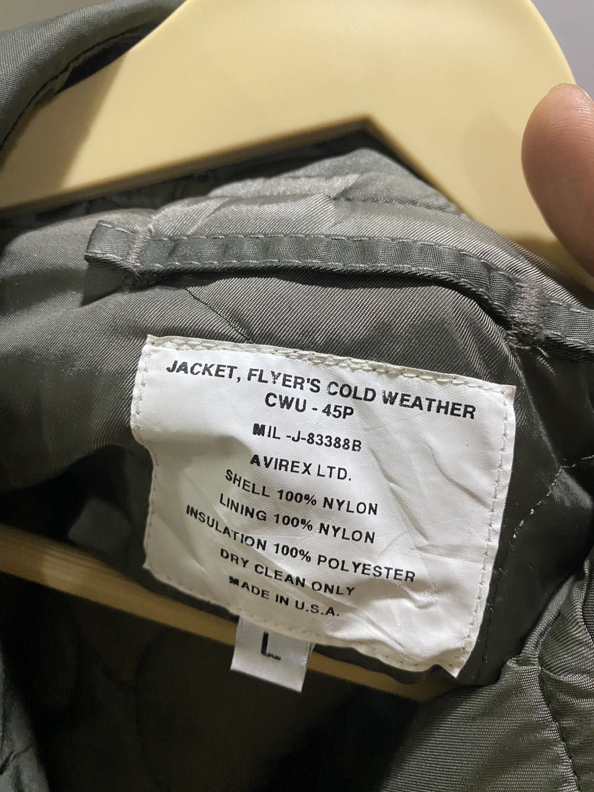 Avirex Vintage 90s Avirex USAF CWU-45P Cold Weather Bomber Jacket Size US L / EU 52-54 / 3 - 16 Thumbnail