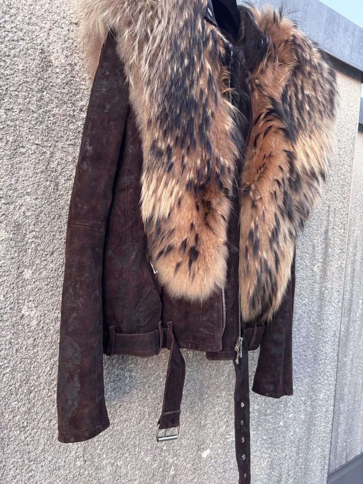 Balmain Balmain AW10 waxed rabbit fur leather jacket Size US M / EU 48-50 / 2 - 3 Thumbnail