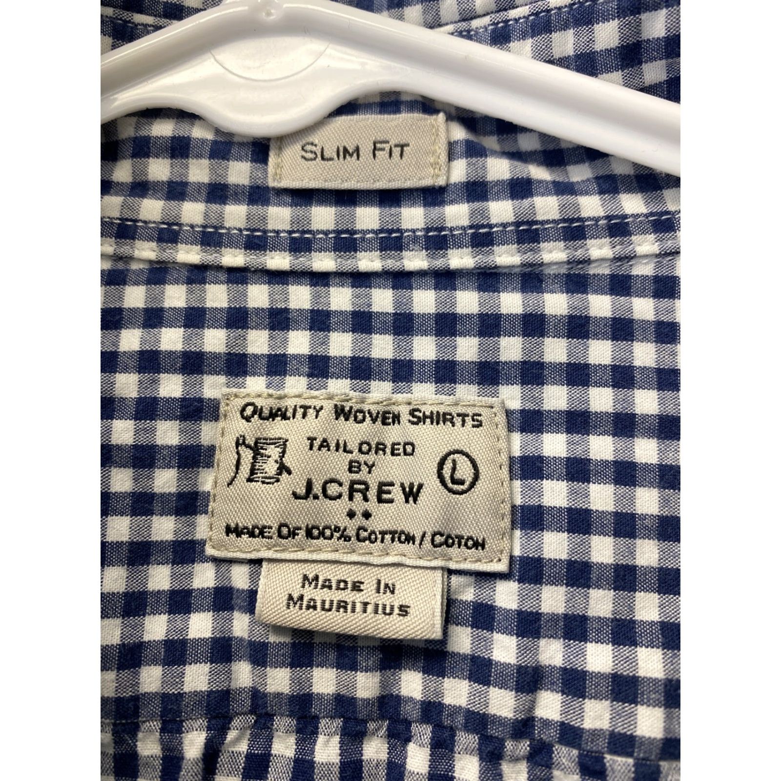 Vintage J.Crew Shirt L Blue Check Button-Down Men’s/98-2 Cotton Blend Knit Casual Button-Up Shirt Mens Regular Fit Size US L / EU 52-54 / 3 - 4 Thumbnail