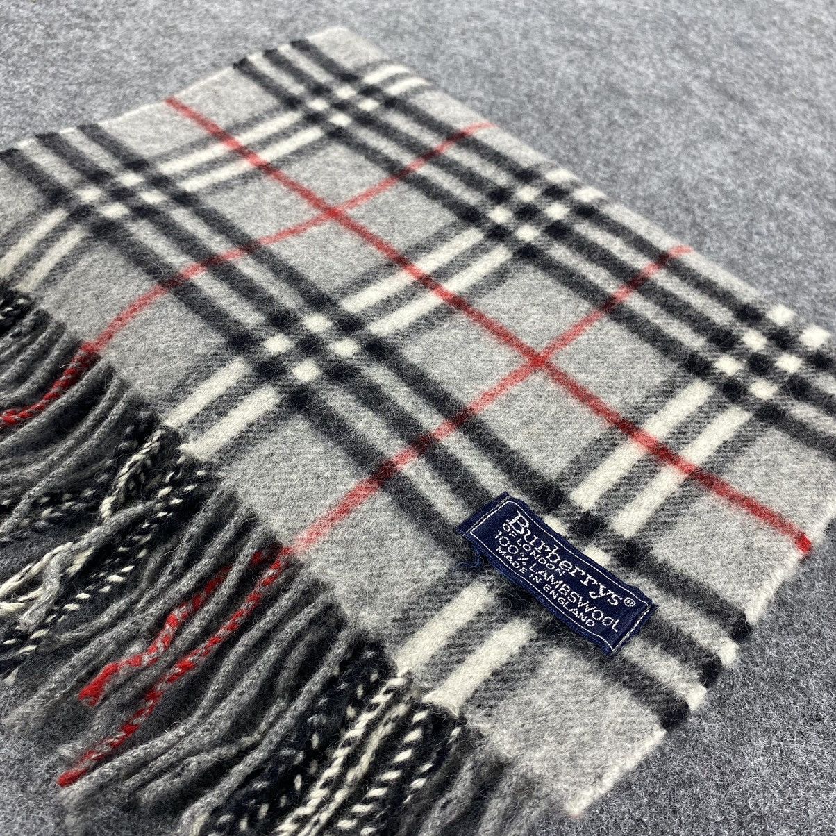 Burberry × Vintage Burberrys Scarf # D203 # Muffler # Neckwear Size ONE SIZE - 9 Thumbnail