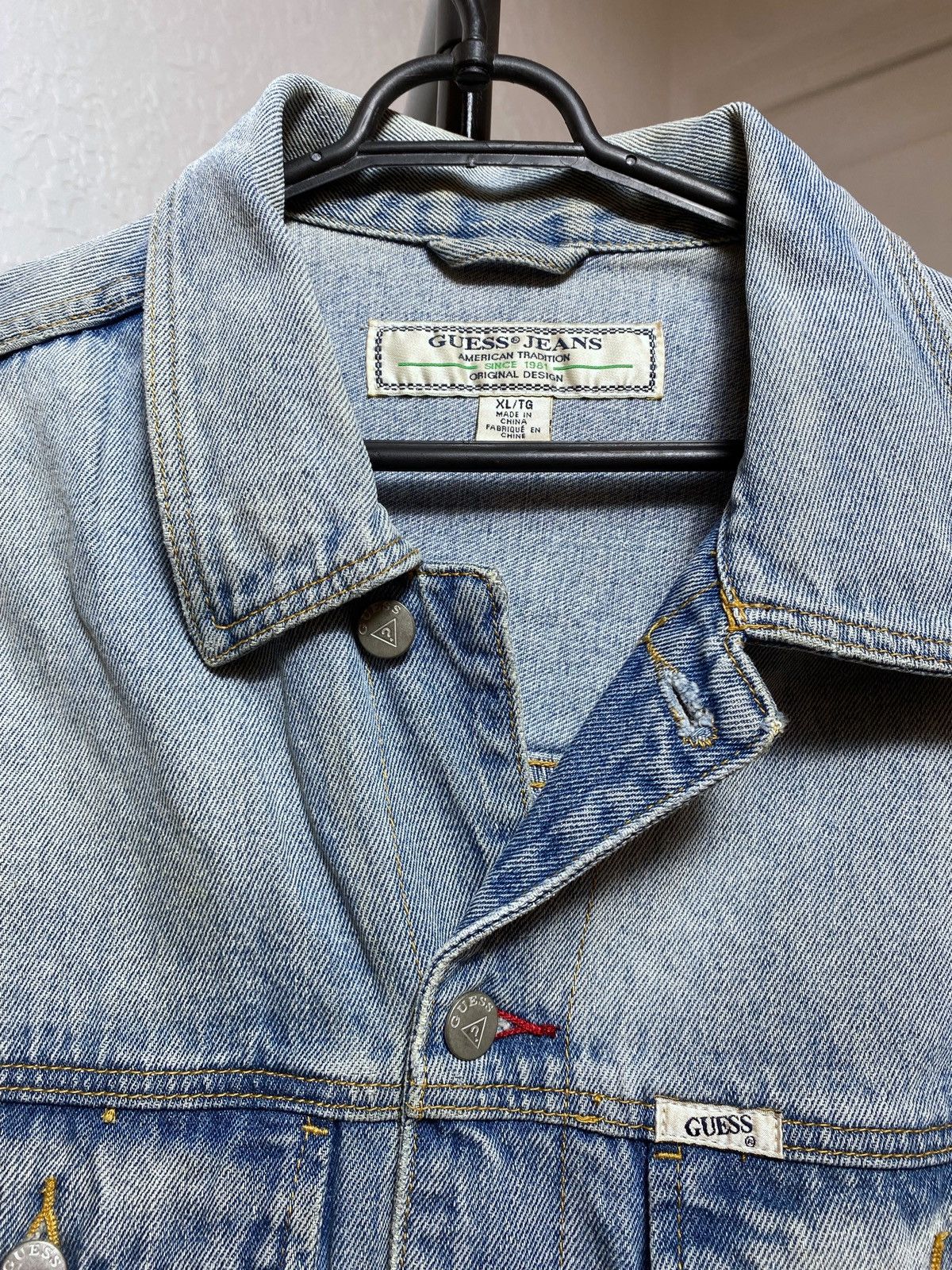 Guess Guess Vintage Jeans Jacket Big logo Size US XL / EU 56 / 4 - 8 Thumbnail