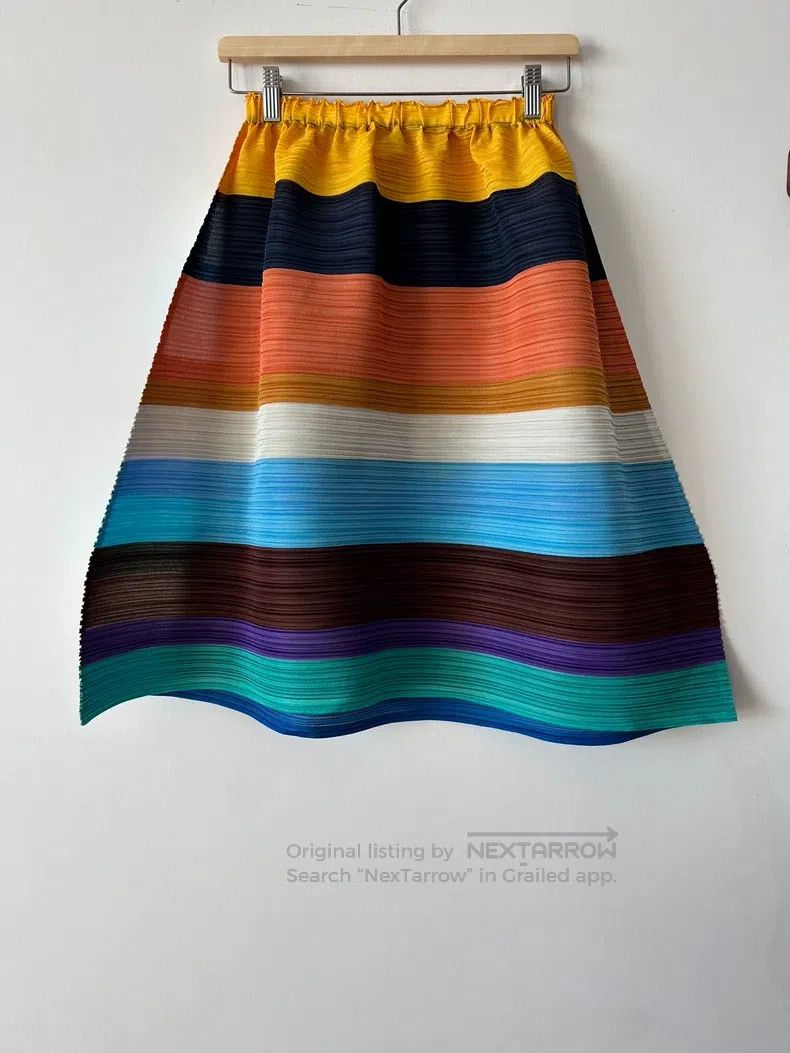 Issey Miyake Issey Miyake size:3 Color - Block Midi Skirt Size 22" - 1 Thumbnail