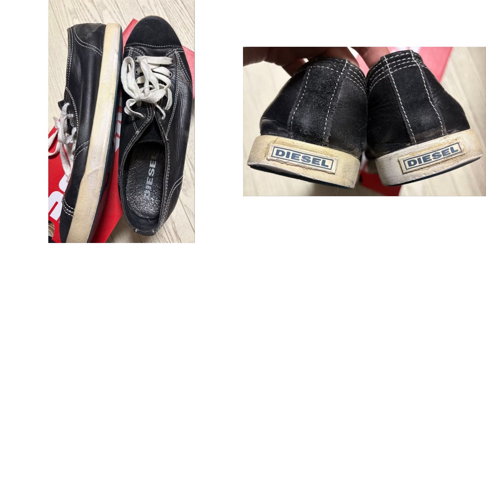Diesel VINTAGE Diesel Men 10.0US Black Leather Sneakers Luxury Casual Stylish Durable 90s 00s Size US 10 / EU 43 - 8 Thumbnail