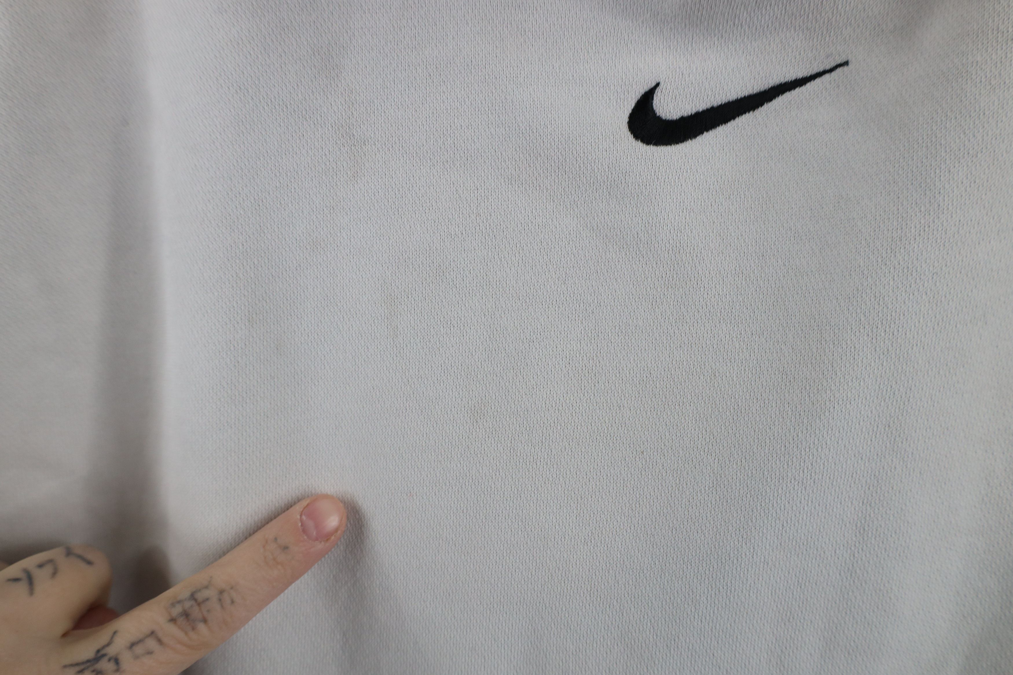 Nike × Vintage Vintage Y2K Nike Scott Center Swoosh Hoodie Light Gray Size US S / EU 44-46 / 1 - 7 Thumbnail