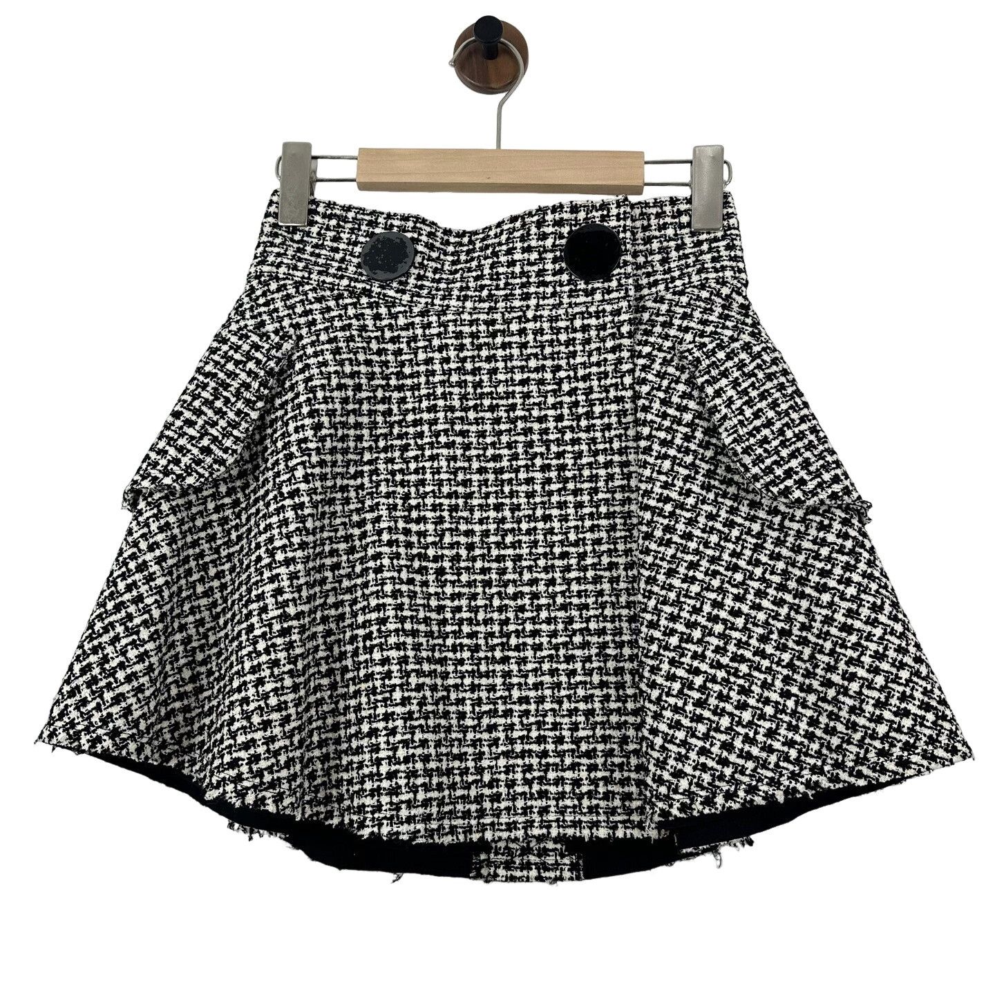 Alexander Wang Alexander Wang Houndstooth Tweed Mini Skirt 0 Size 25" / US 0 / IT 36 - 1 Thumbnail