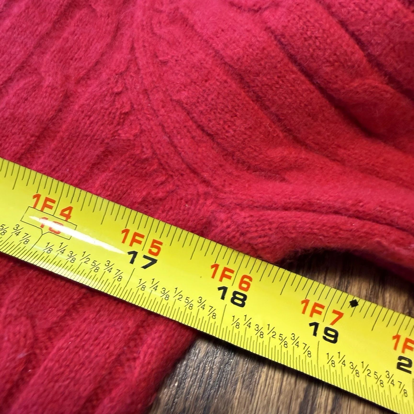 Vineyard Vines Vineyard Vines Cashmere Crewneck Cable Knit Sweater Scarlet Red Womens XS Size XS / US 0-2 / IT 36-38 - 6 Thumbnail