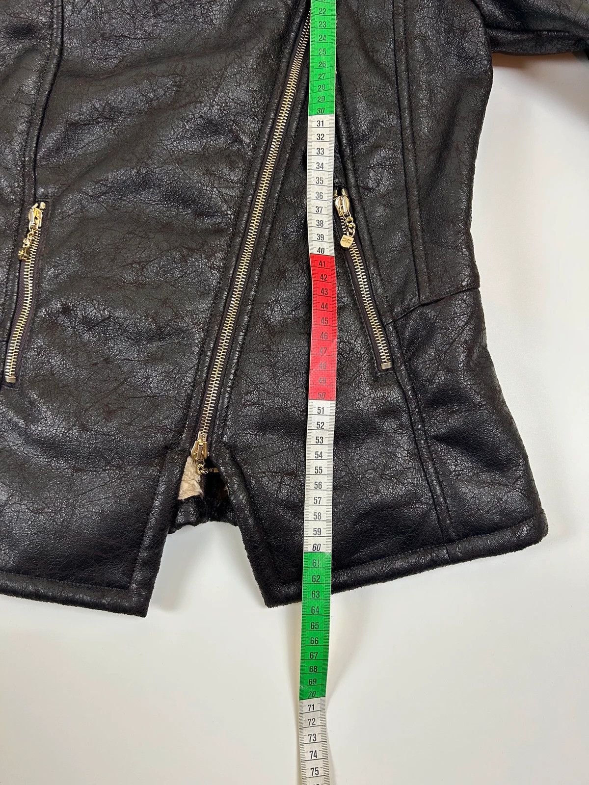 Elisabetta Franchi Leather fur jacket sheepskin elisabetta franchi luxury Size M / US 6-8 / IT 42-44 - 8 Thumbnail