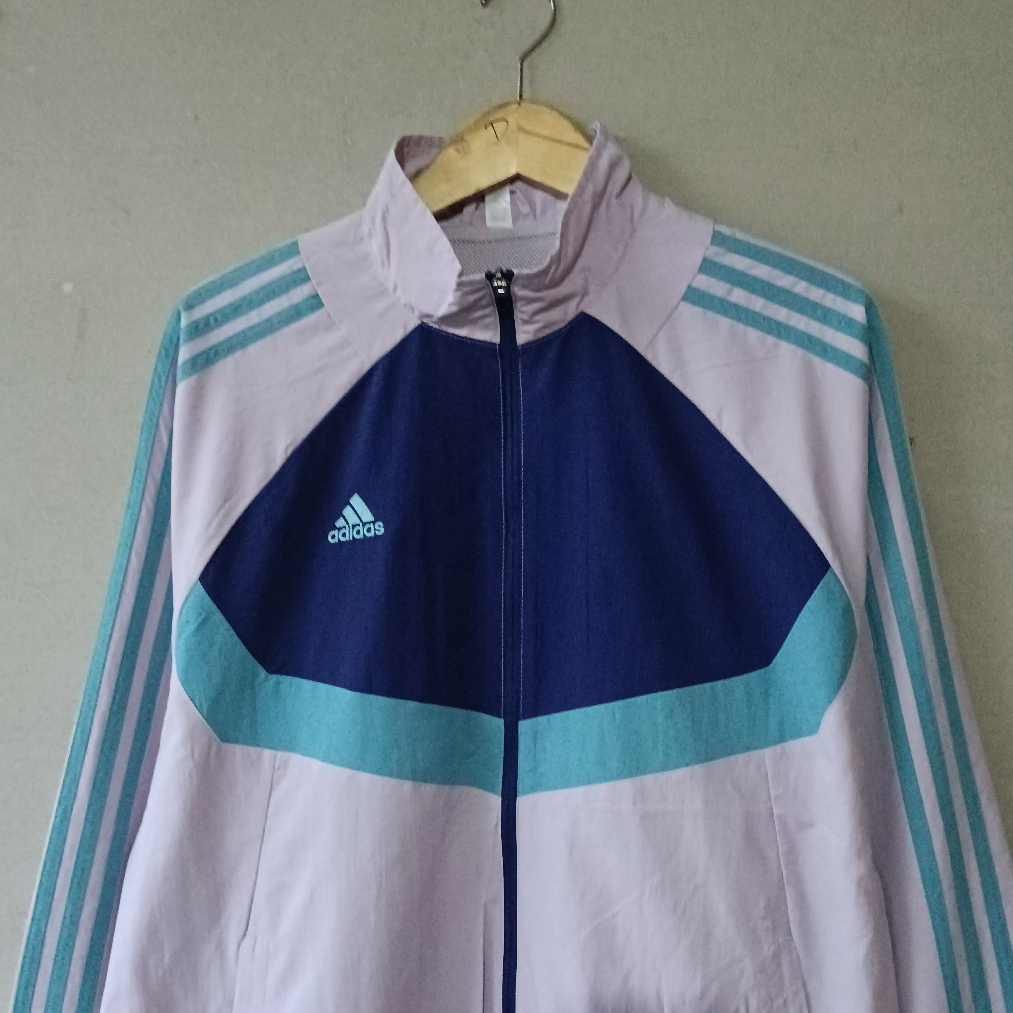 Adidas Adidas windbreaker track jacket purple Size US L / EU 52-54 / 3 - 3 Thumbnail