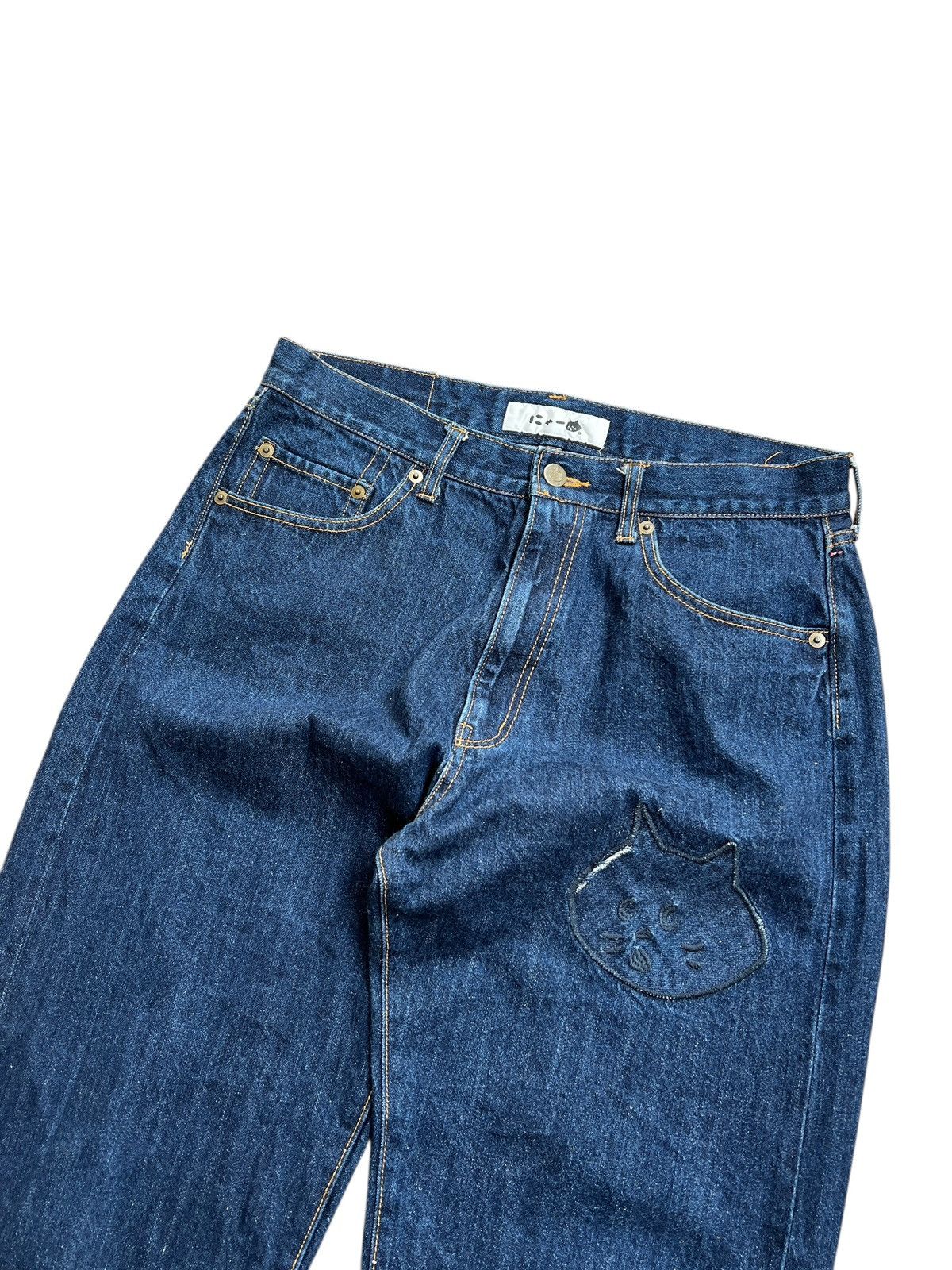 Ne-Net Ne-Net Embroidery Cat Indigo Jeans Size US 32 / EU 48 - 5 Thumbnail