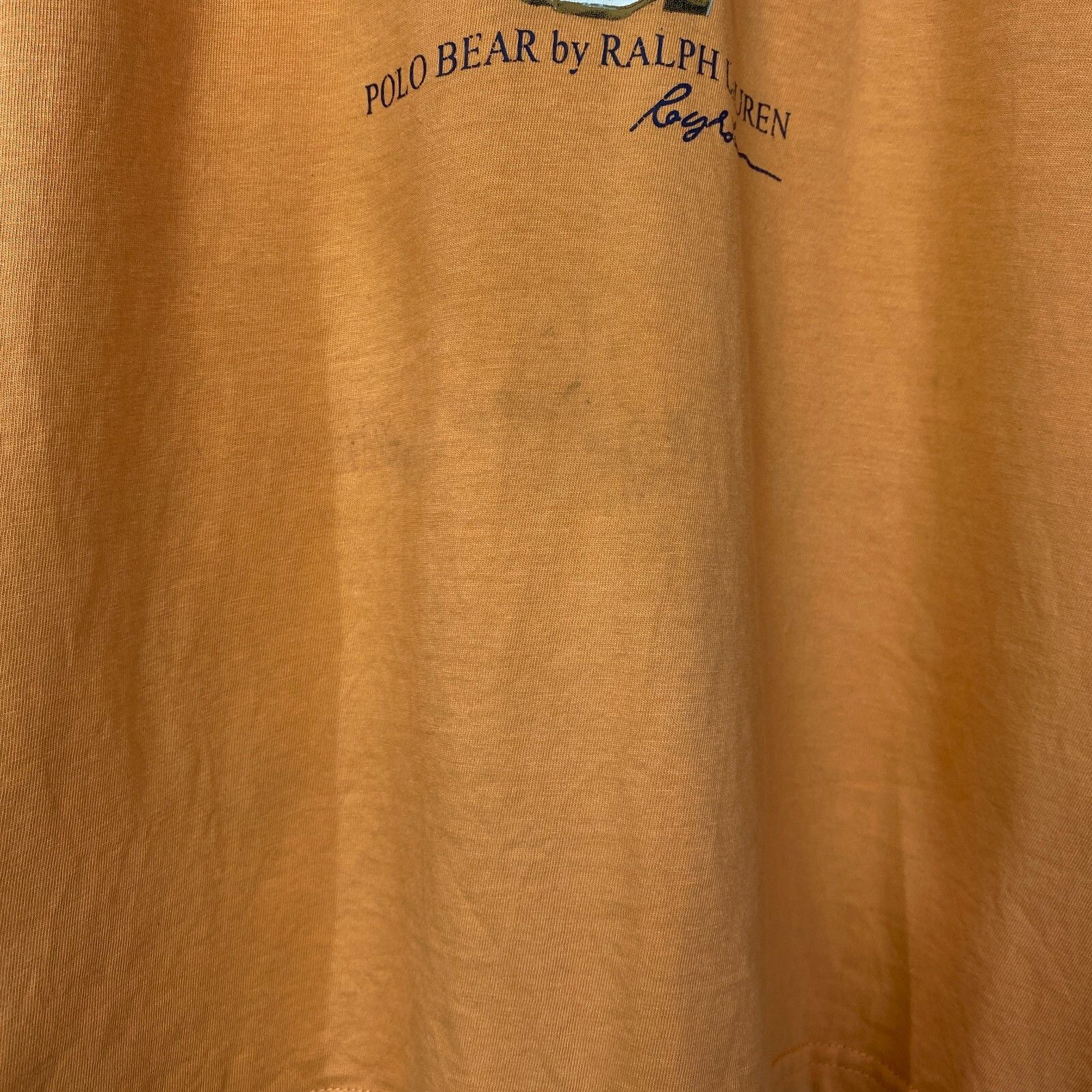 Polo Ralph Lauren Polo Ralph Lauren Polo Bear Tee Men's Size S Orange ` Size US S / EU 44-46 / 1 - 5 Thumbnail