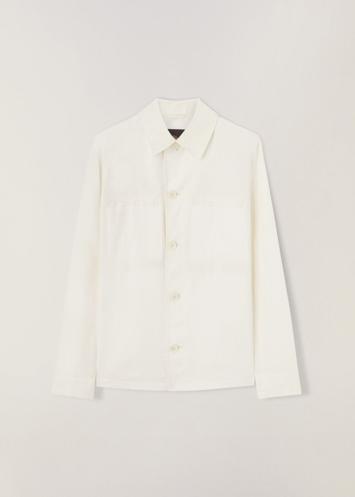 Loro Piana o1srvl11e0924 Kalama Overshirt in Off White Size US S / EU 44-46 / 1 - 1 Thumbnail