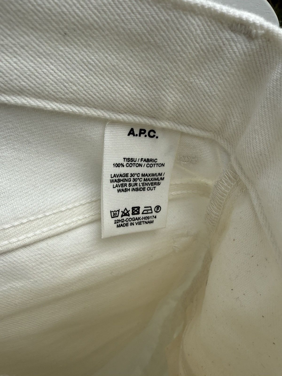 A.P.C. A.P.C FOR L'ETIQUETTE - LE JEAN, white denim Size US 32 / EU 48 - 11 Thumbnail