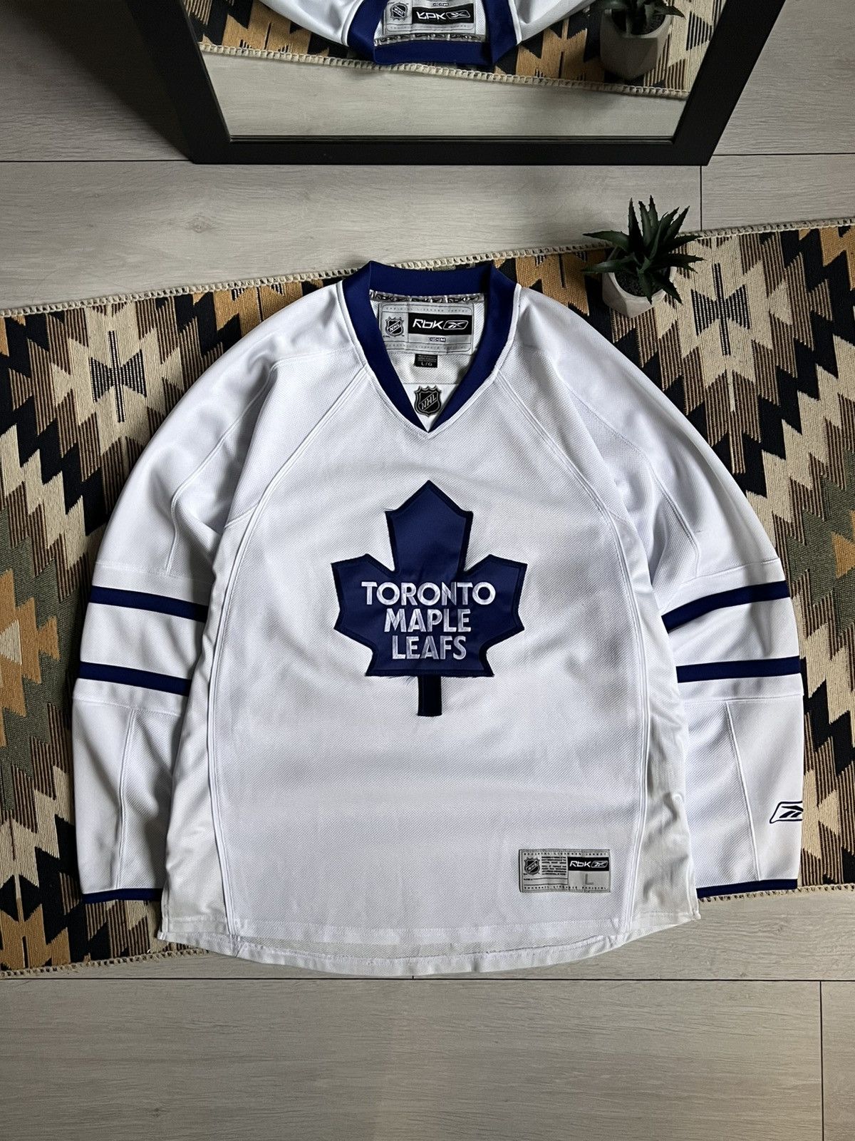 Reebok Toronto Maple Leafs Vintage 90's CCM Hockey Jersey Size US L / EU 52-54 / 3 - 1 Thumbnail