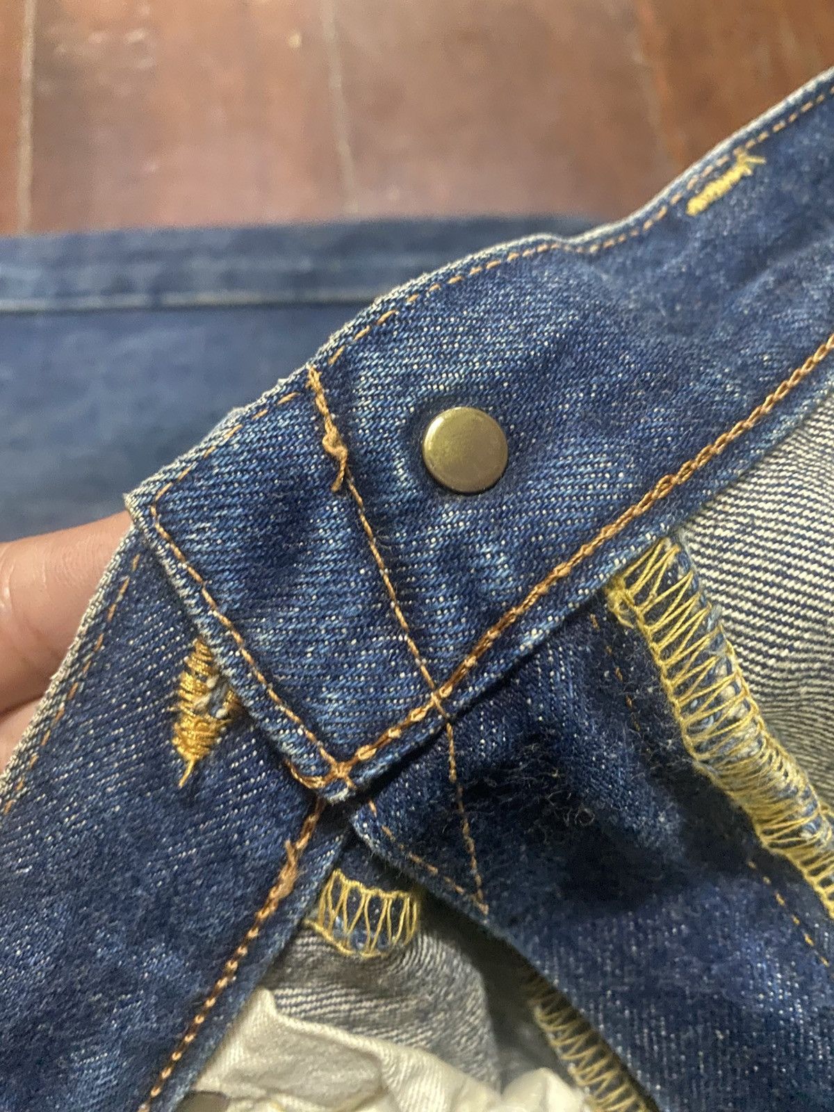 Kapital Vintage Edwin 505 Selvedge fly Button mud wash Denim Jeans Size US 35 - 19 Thumbnail