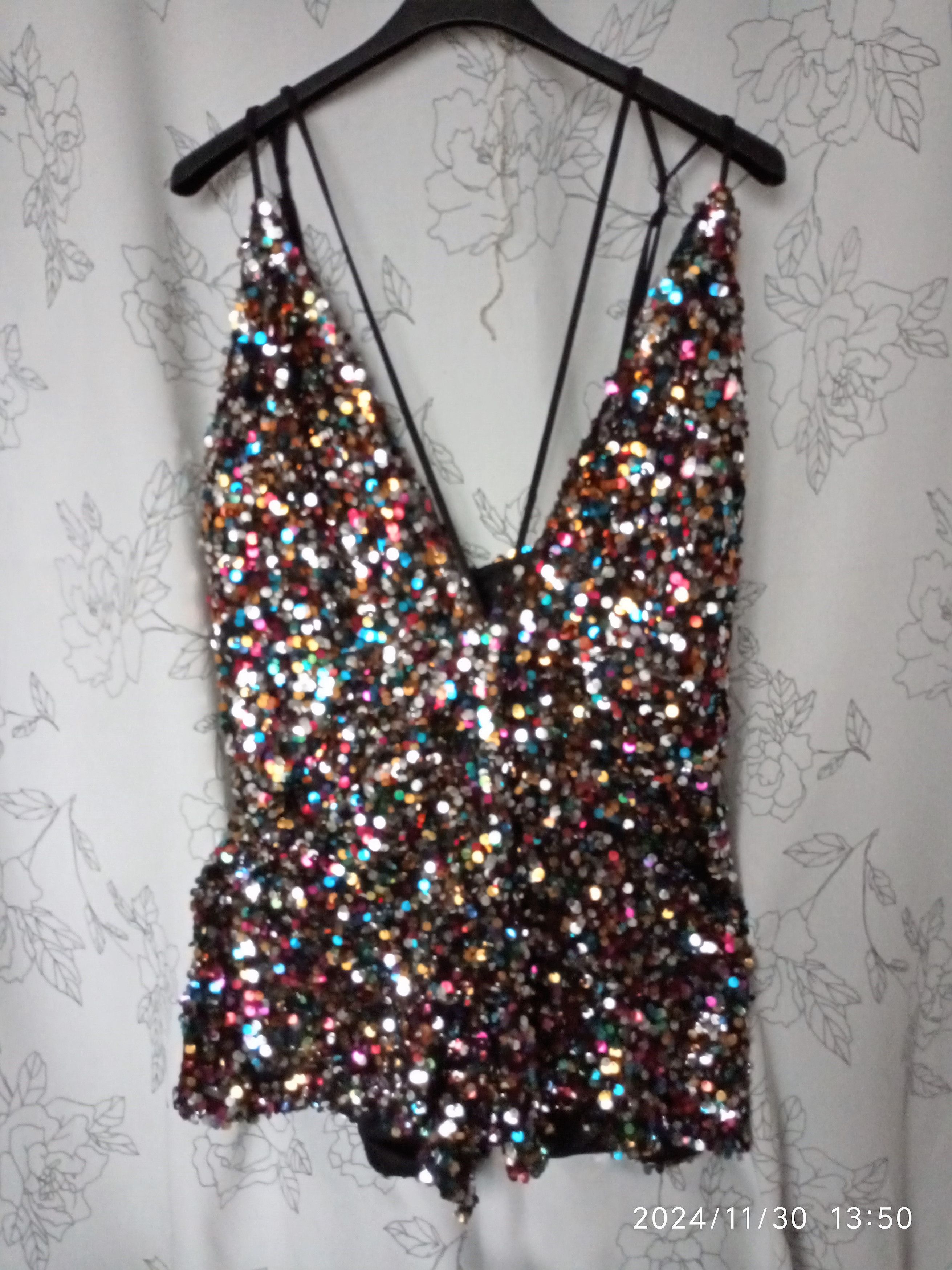 PrettyLittleThing sequin jumpsuit Size 34" / US 12 / IT 48 - 6 Thumbnail