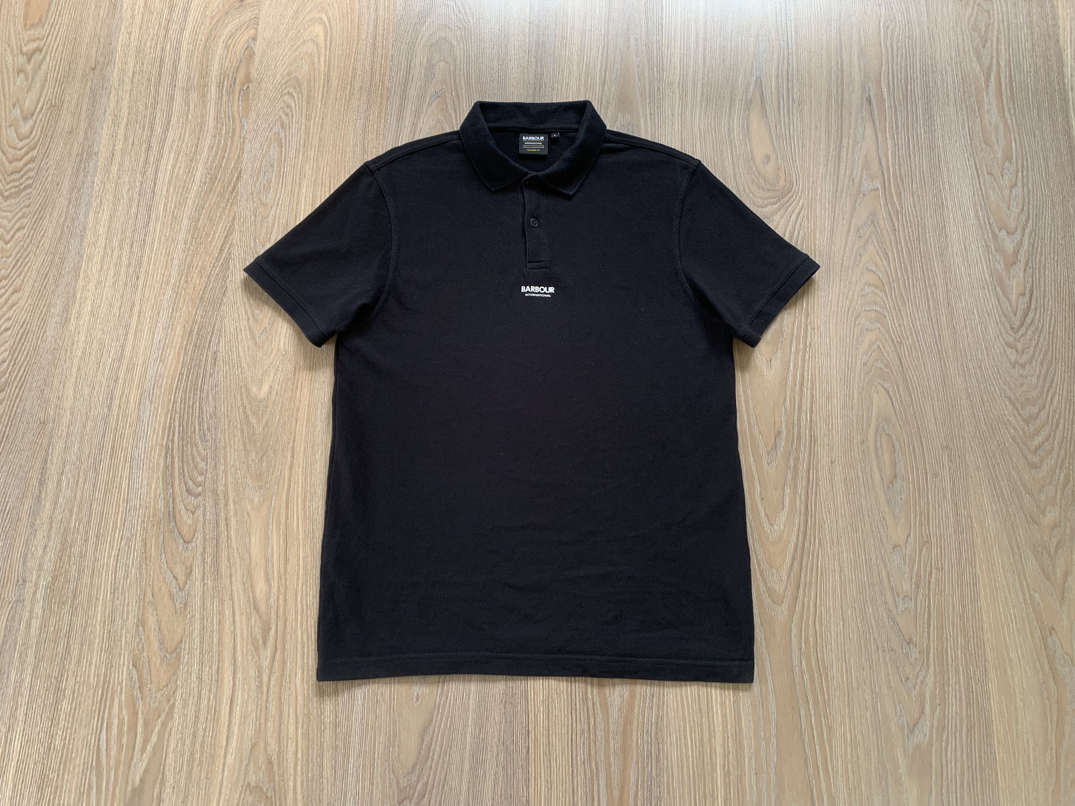 Barbour Mens Barbour International Formula Polo Cotton Black Size US L / EU 52-54 / 3 - 1 Thumbnail