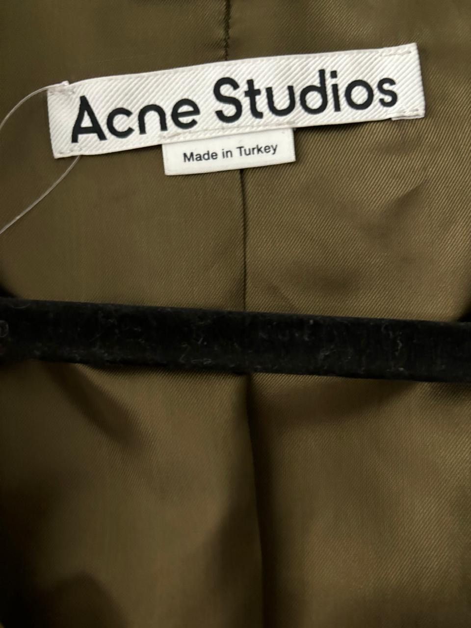 Acne Studios Linor oversized belted leather jacket