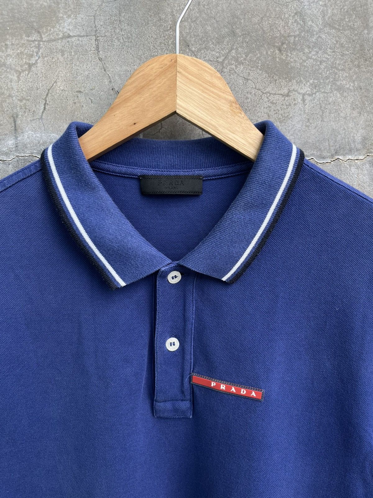 Prada Pique Polo Shirt Size US XL / EU 56 / 4 - 4 Thumbnail