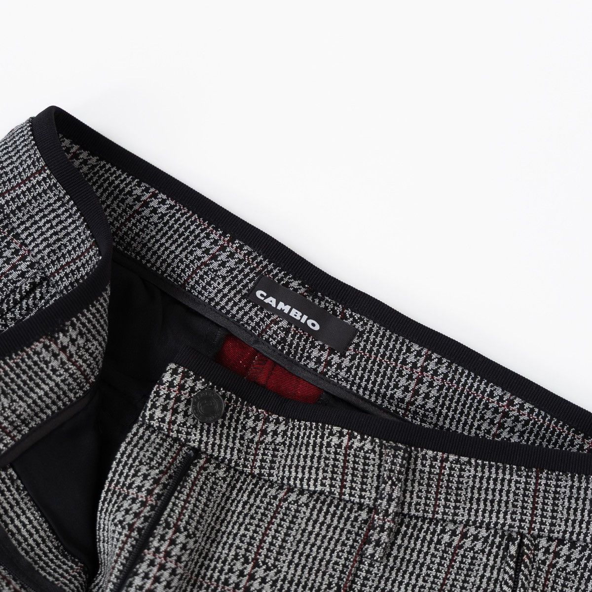 Other Cambio Rhona Womens Trousers Grey Check Pants Casual Style Size 32" / US 10 / IT 46 - 5 Thumbnail