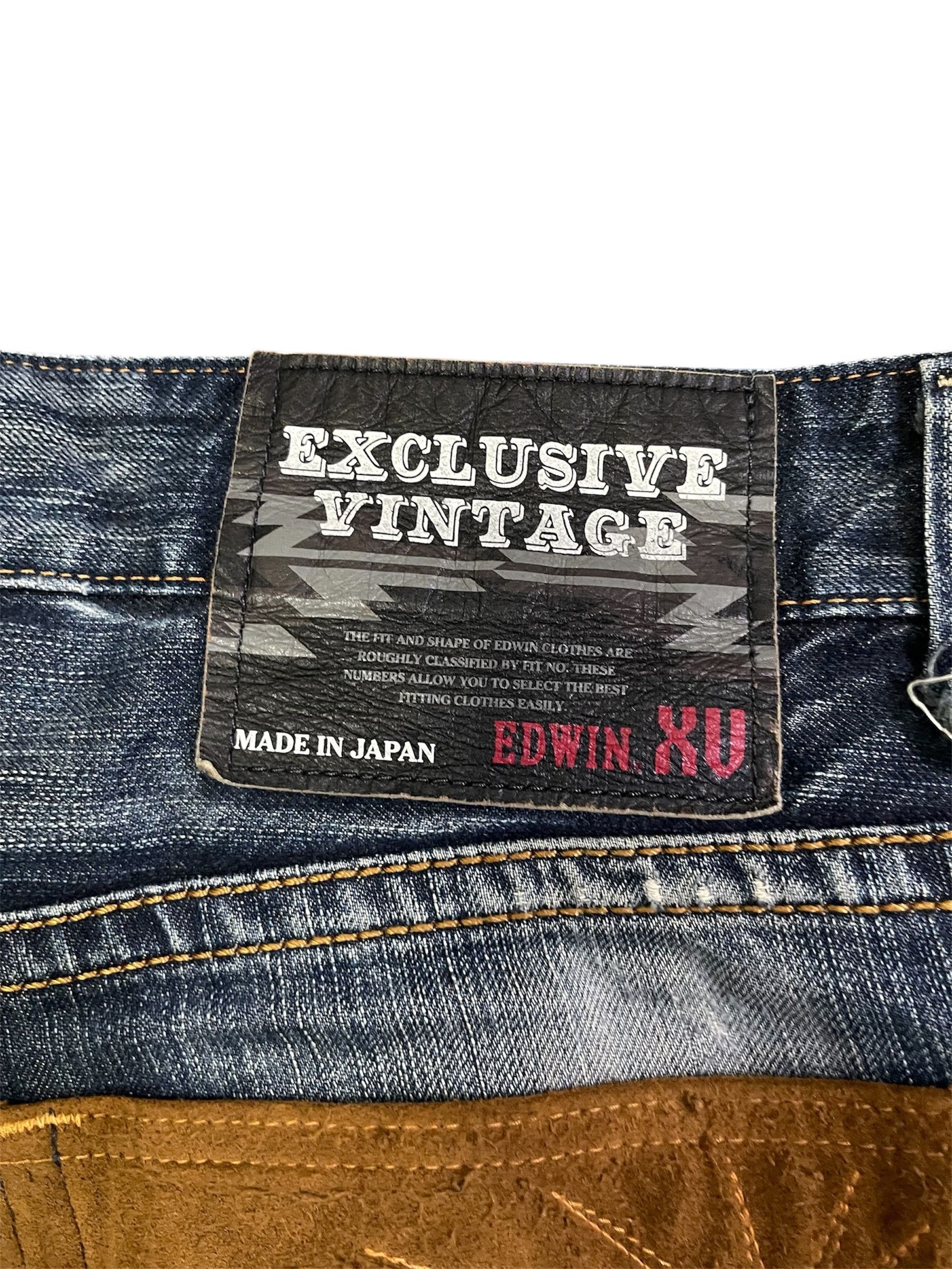 Edwin Edwin 423XVS Distressed Style Aztec Slim Straight / Tappered Size US 35 - 20 Thumbnail