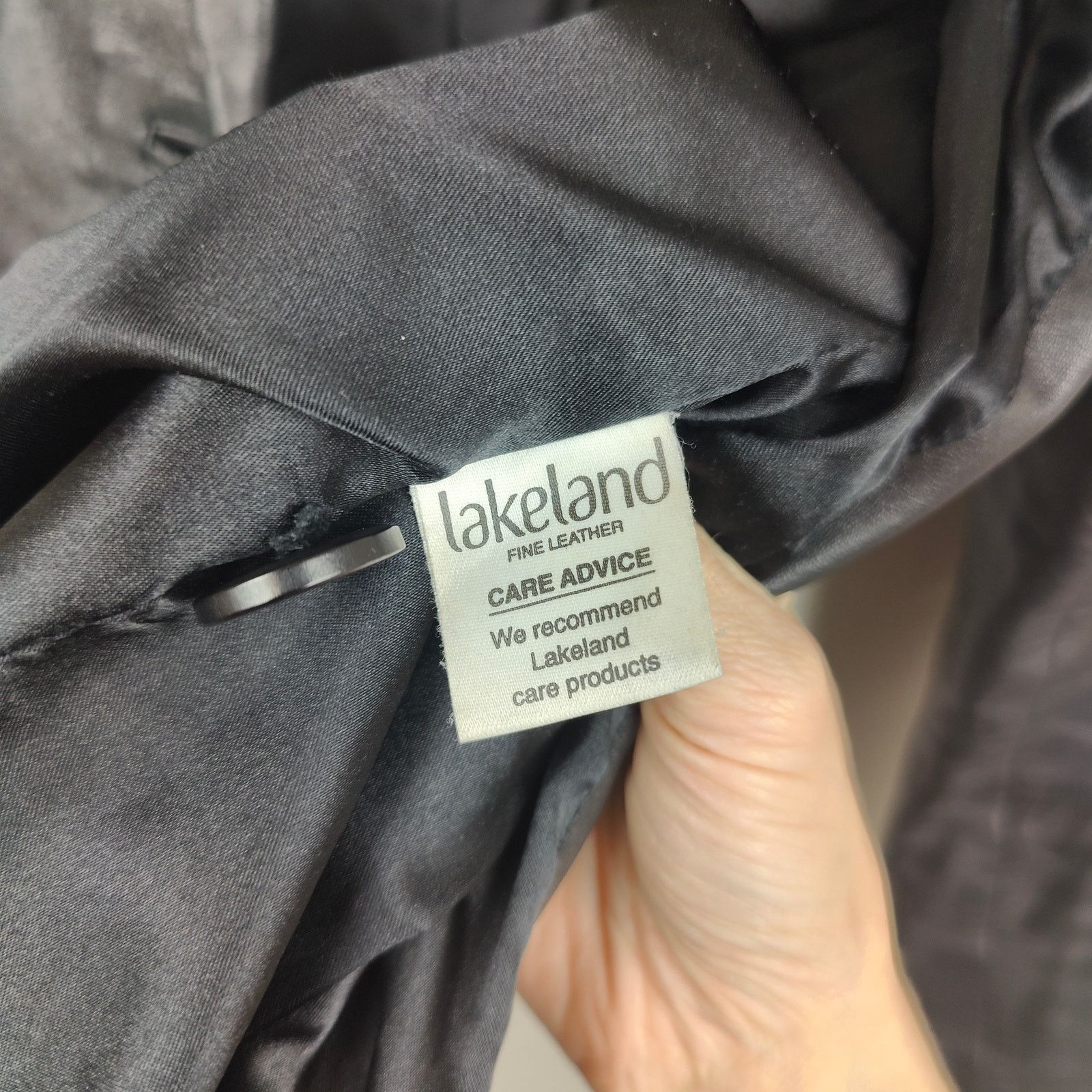 Other Vintage Lakeland Leather Jacket Womens 8 Black Button Up Size M / US 6-8 / IT 42-44 - 8 Thumbnail