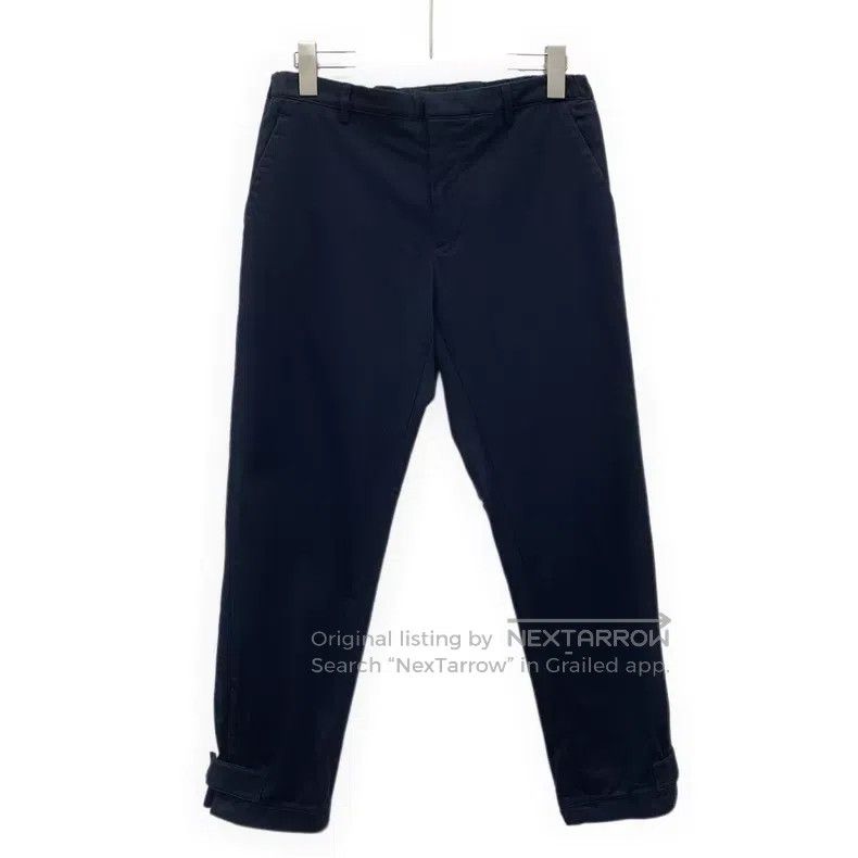 Prada Prada Dark blue Velcro cotton casual trousers Size US 34 / EU 50 - 1 Thumbnail