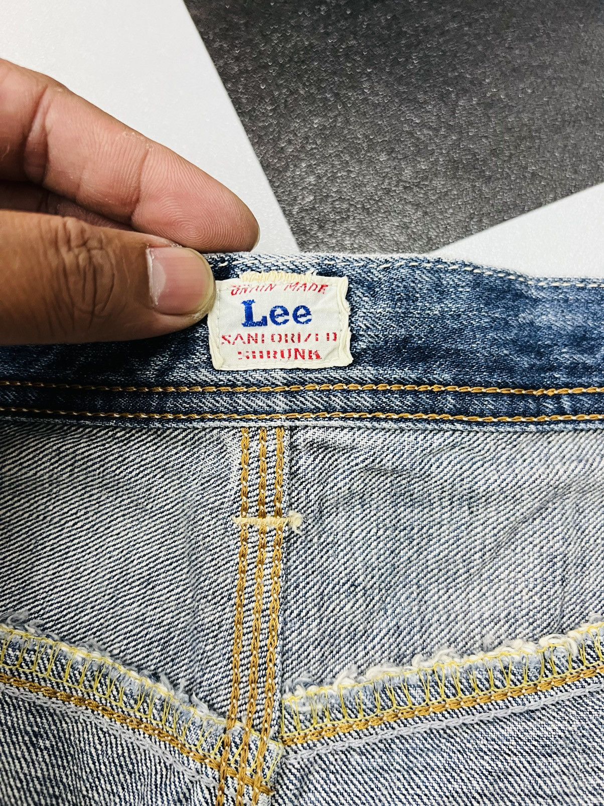 Lee × Vintage Vintage Lee Union Made Sanforized Denim Size US 32 / EU 48 - 8 Thumbnail