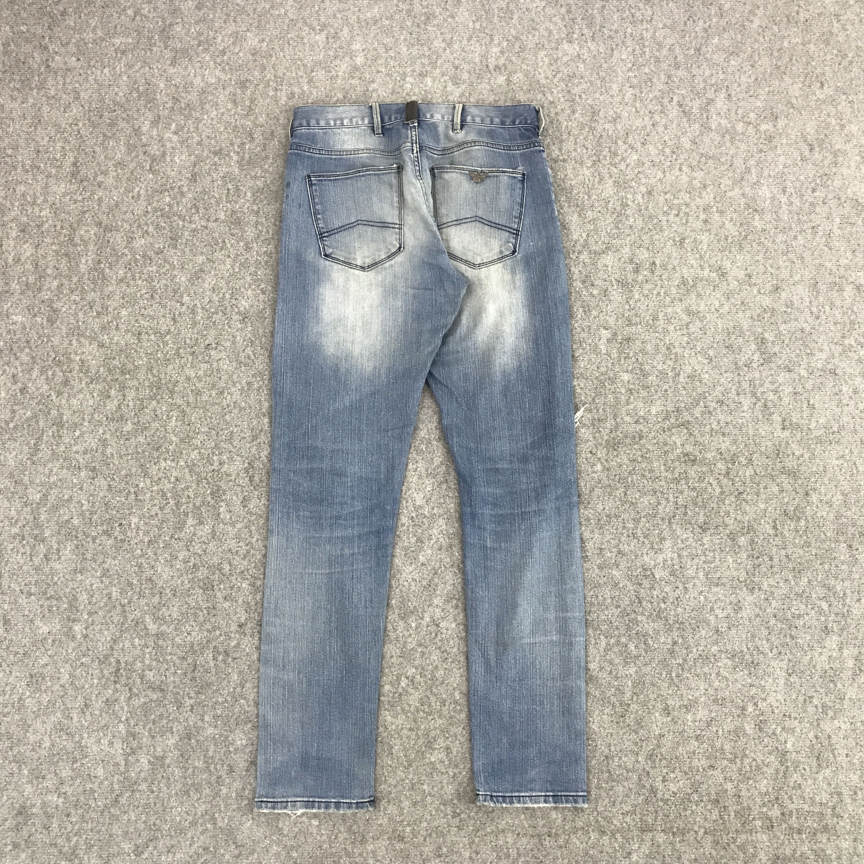 Armani × Giorgio Armani ARMANI JEANS DISTRESSED DESIGN DENIM JEANS Size US 30 / EU 46 - 2 Thumbnail